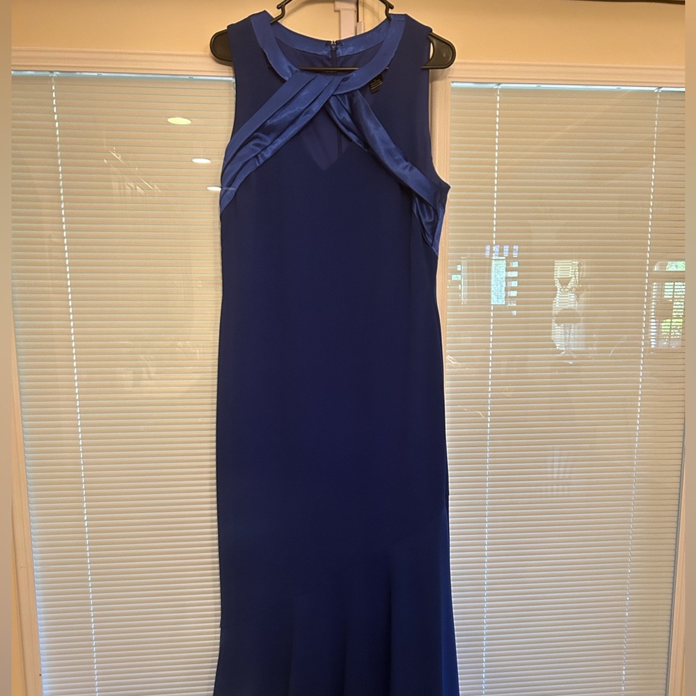 Royal blue gown